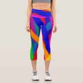 Leggings Capri Capri Coloré Pantalon de Yoga (Recto)