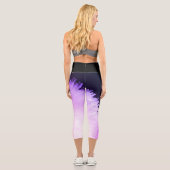 Leggings Capri Capri d'impression Abstraite haute taille (Verso)