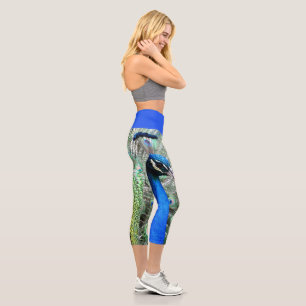 Leggings Capri Capri d'impression haut taille