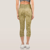 Leggings Capri Capri feuille d'or (Verso)