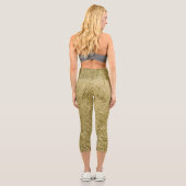 Leggings Capri Capri feuille d'or (Verso)