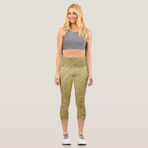 Leggings Capri Capri feuille d'or