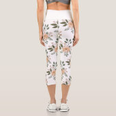 Leggings Capri Capri Fleurie à Haute Taille (Verso)