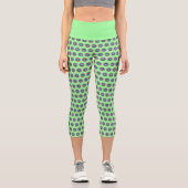Leggings Capri Capri géométrique haut-taille - Design élégant (Recto)