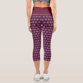 Leggings Capri Capri géométrique haut-taille - Design élégant (Verso)