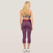 Leggings Capri Capri géométrique haut-taille - Design élégant (Verso)