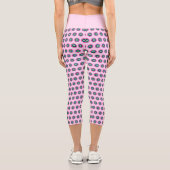 Leggings Capri Capri géométrique haut-taille - Design élégant (Verso)