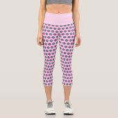 Leggings Capri Capri géométrique haut-taille - Design élégant (Recto)