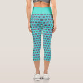 Leggings Capri Capri géométrique haut-taille - Design élégant (Verso)