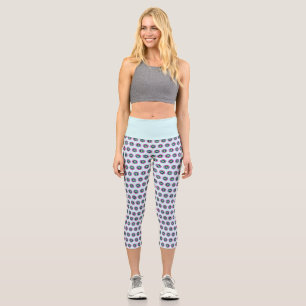 Leggings Capri Capri géométrique haut-taille - Design élégant