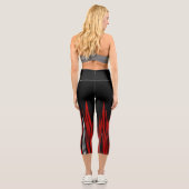 Leggings Capri Capri noir rouge blanc (Verso)