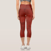 Leggings Capri Capri rouge rouillé (Verso)