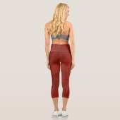 Leggings Capri Capri rouge rouillé (Verso)