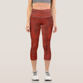 Leggings Capri Capri rouge rouillé (Recto)