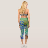 Leggings Capri CAPRI STYLE LEGINGS - Irises - Bleu - van Gogh (Verso)