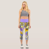 Leggings Capri CAPRI STYLE LEGINGS - "Jardin Fleur" (Recto)
