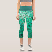 Leggings Capri capri taille haute sirène (Recto)