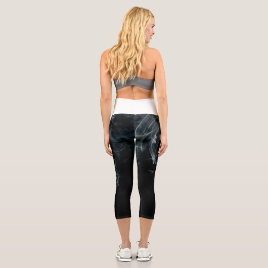 Leggings Capri Capris à haut taille de fumée (Verso)