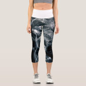 Leggings Capri Capris à haut taille de fumée (Recto)