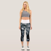 Leggings Capri Capris à haut taille de fumée (Recto)