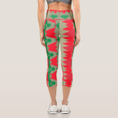 Leggings Capri Capris, A multicolor trendy fabric pattern design (Verso)
