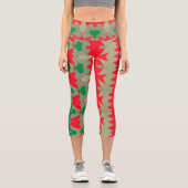 Leggings Capri Capris, A multicolor trendy fabric pattern design (Recto)