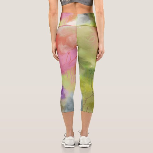 Leggings Capri Capris Abstrait (Verso)