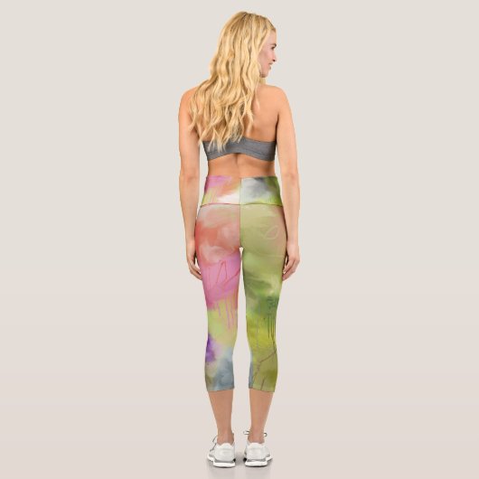 Leggings Capri Capris Abstrait (Verso)