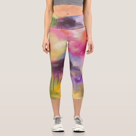 Leggings Capri Capris Abstrait (Recto)