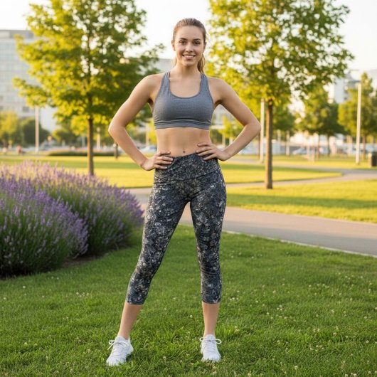 Leggings Capri Capris Chic Haut-Taille