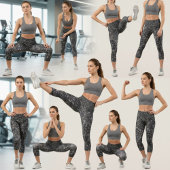 Leggings Capri Capris Chic Haut-Taille