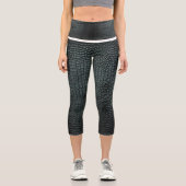 Leggings Capri Capris de crocodile haut taille (Recto)