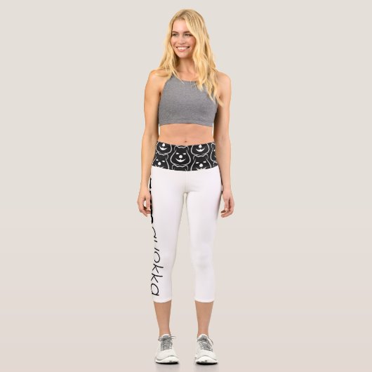 Leggings Capri Capris de taille haute Gymquokka (Recto)