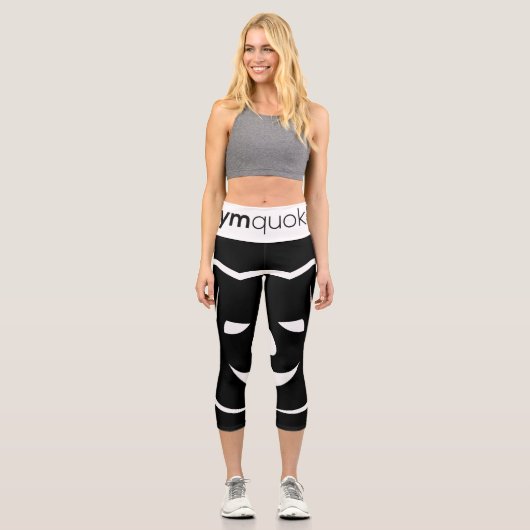 Leggings Capri Capris de taille haute Gymquokka (Recto)