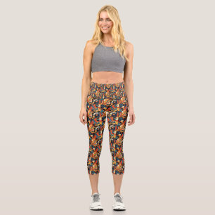 Leggings Capri Capris de yoga personnalisés à taille haute