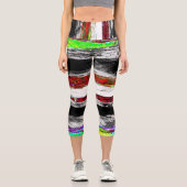 Leggings Capri Capris de yoga taille haute – Reflection Layers (Recto)