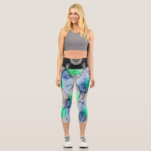 Leggings Capri Capris de yoga taille haute, XS (0-2)