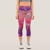 Leggings Capri Capris étoilé à taille élevée (Recto)