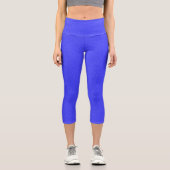 Leggings Capri Capris Floraux Bleus Chic (Recto)