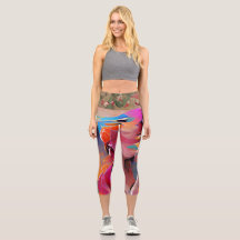 Capris haut taille