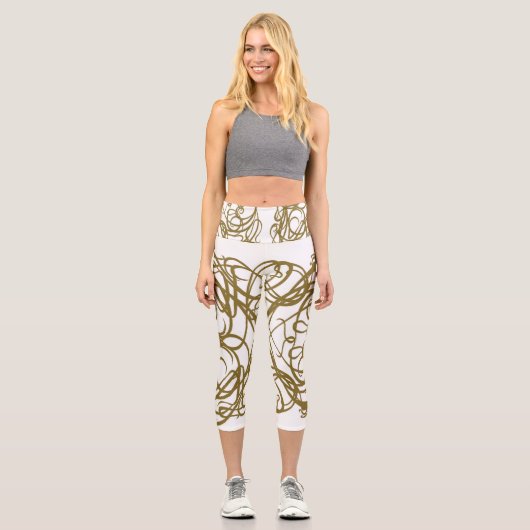 Leggings Capri Capris haut taille Art (Recto)
