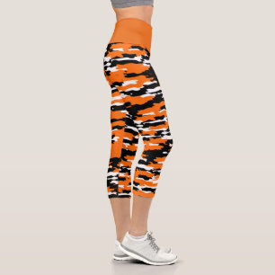 Leggings Capri Capris haut taille de tigre du Bengale