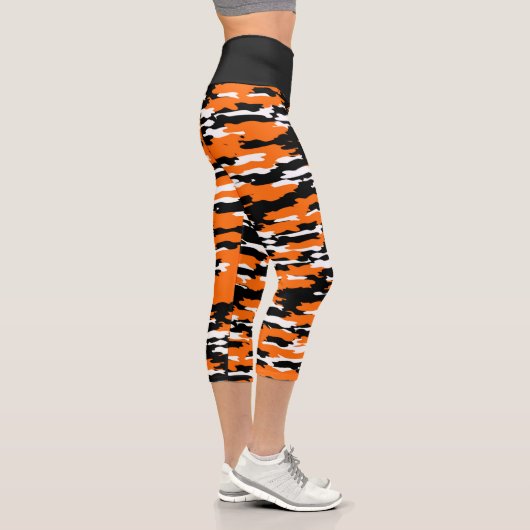 Leggings Capri Capris haut taille de tigre du Bengale (Droite)