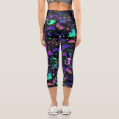 Leggings Capri Capris haut taille d'Halloween (Verso)