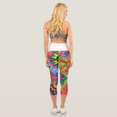 Leggings Capri Capris haut taille imprimé (Verso)
