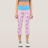Leggings Capri Capris haut-taille motif (Recto)