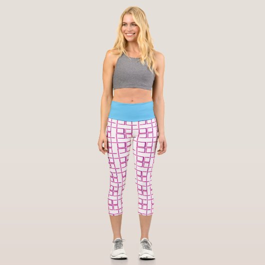Leggings Capri Capris haut-taille motif (Recto)