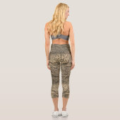 Leggings Capri Capris haut taille Paisley (Verso)