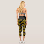 Leggings Capri Capris haut taille Paisley (Verso)