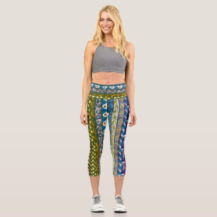 Leggings Capri Capris haut taille par Laurie Petersen
